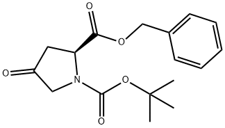 Benzyl (S)-1-Boc-4-oxo-2-pyrrolidinecarboxylate Struktur