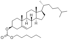 CHOLESTEROL N-HEXYL CARBONATE Struktur