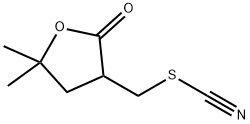 5,5-DIMETHYL-3-(THIOCYANATOMETHYL)DIHYDRO-2[3H]-FURANONE Struktur