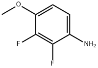 Benzenamine, 2,3-difluoro-4-methoxy- (9CI) Struktur