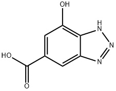 1H-Benzotriazole-5-carboxylic acid, 7-hydroxy- Struktur