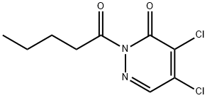 4,5-dichloro-2-pentanoyl-pyridazin-3-one Struktur