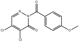 4,5-dichloro-2-(4-methoxybenzoyl)pyridazin-3-one Struktur