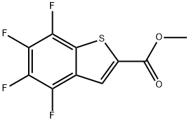 4,5,6,7-TETRAFLUORO-BENZO[B]THIOPHENE-2-CARBOXYLIC ACID METHYL ESTER Struktur