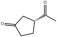 Cyclopentanone, 3-acetyl-, (R)- (9CI) Struktur