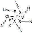 potassium hexathiocyanatochromate(III) Struktur