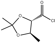 1,3-Dioxolane-4-carbonyl chloride, 2,2,5-trimethyl-, (4S,5R)- (9CI) Struktur