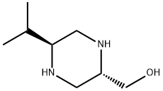 2-Piperazinemethanol,5-(1-methylethyl)-,(2S-trans)-(9CI) Struktur