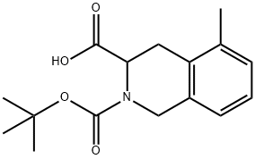 BOC-DL-5-METHYL-1,2,3,4-TETRAHYDROISOQUINOLINE-3-CARBOXYLIC ACID, 98 Struktur