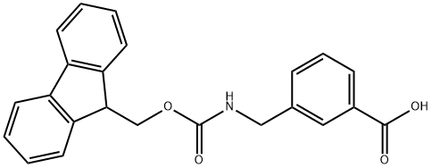 Fmoc-3-Aminomethylbenzoic acid Struktur