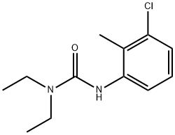 3-(3-Chloro-2-methylphenyl)-1,1-diethylurea Struktur