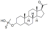 pregnenolone-3-O-methylthiophosphonate Struktur