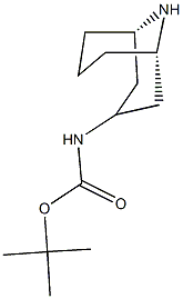 N-(3-endo)-9-Azabicyclo[3.3.1]non-3-ylcarbamic acid 1,1-dimethylethyl ester Struktur