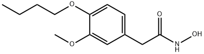 2-(4-Butoxy-3-methoxyphenyl)acetohydroxamic acid Struktur