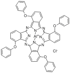 ALUMINUM 1,8,15,22-TETRAPHENOXY-29H,31H-PHTHALOCYANINE CHLORIDE Struktur