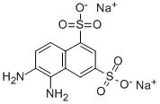 1,3-NAPHTHALENEDISULFONIC ACID, 5,6-DIAMINO-, DISODIUM SALT Struktur