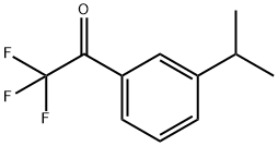 Ethanone, 2,2,2-trifluoro-1-[3-(1-methylethyl)phenyl]- (9CI) Struktur