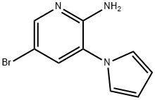 5-Bromo-3-pyrrol-1-yl-pyridin-2-ylamine Struktur