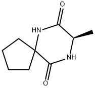 6,9-Diazaspiro[4.5]decane-7,10-dione,8-methyl-,(R)-(9CI) Struktur