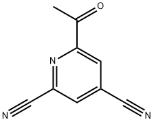 2,4-Pyridinedicarbonitrile, 6-acetyl- (9CI) Struktur