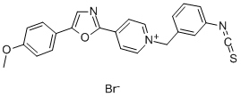 N-(3-ISOTHIOCYANATOBENZYL)-4-[5-(4-METHOXYPHENYL)-2-OXAZOLYL]PYRIDINIUM BROMIDE Struktur