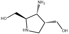 2,4-Pyrrolidinedimethanol,3-amino-,(2R,3R,4R)-(9CI) Struktur