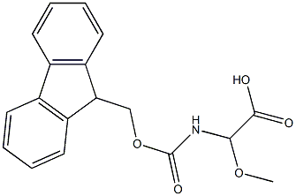 (R,S)-FMOC-ALPHA-METHOXYGLYCINE Struktur