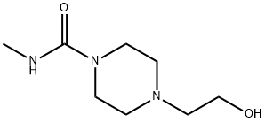 1-Piperazinecarboxamide,4-(2-hydroxyethyl)-N-methyl-(9CI) Struktur