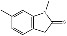 2H-Indole-2-thione,  1,3-dihydro-1,6-dimethyl- Struktur