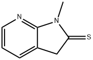 2H-Pyrrolo[2,3-b]pyridine-2-thione,  1,3-dihydro-1-methyl- Struktur