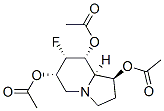 1,6,8-Indolizinetriol, 7-fluorooctahydro-, triacetate (ester), 1S-(1.alpha.,6.beta.,7.beta.,8.beta.,8a.beta.)- Struktur