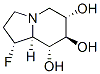 6,7,8-Indolizinetriol, 1-fluorooctahydro-, 1R-(1.alpha.,6.alpha.,7.beta.,8.alpha.,8a.alpha.)- Struktur