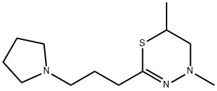 5,6-Dihydro-4,6-dimethyl-2-[3-(1-pyrrolidinyl)propyl]-4H-1,3,4-thiadiazine Struktur