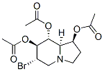 1,7,8-Indolizinetriol, 6-bromooctahydro-, triacetate (ester), 1S-(1.alpha.,6.beta.,7.alpha.,8.beta.,8a.beta.)- Struktur