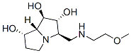 1H-Pyrrolizine-1,2,7-triol, hexahydro-3-(2-methoxyethyl)aminomethyl-, 1R-(1.alpha.,2.beta.,3.alpha.,7.beta.,7a.alpha.)- Struktur