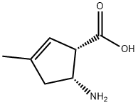 2-Cyclopentene-1-carboxylicacid,5-amino-3-methyl-,cis-(9CI) Struktur