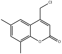 4-CHLOROMETHYL-6,8-DIMETHYL-CHROMEN-2-ONE Struktur