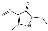 3H-Pyrazol-3-one,  2-ethyl-1,2-dihydro-5-methyl-4-nitroso- Struktur