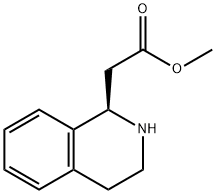 1-Isoquinolineacetic  acid,1,2,3,4-tetrahydro-,methyl  ester,(R)-  (9CI) Struktur