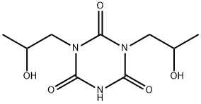 1,3-Bis(2-hydroxypropyl)hexahydro-1,3,5-triazine-2,4,6-trione Struktur