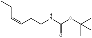 Carbamic acid, 3-hexenyl-, 1,1-dimethylethyl ester, (Z)- (9CI) Struktur