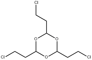 2,4,6-Tris(2-chloroethyl)-1,3,5-trioxane Struktur