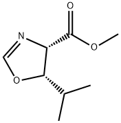 4-Oxazolecarboxylicacid,4,5-dihydro-5-(1-methylethyl)-,methylester,(4S-cis)-(9CI) Struktur