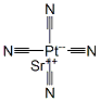 strontium tetracyanoplatinate Struktur