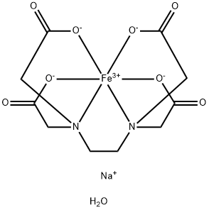 (ETHYLENEDINITRILO)TETRAACETIC ACID FERRIC SODIUM SALT DIHYDRATE Structure