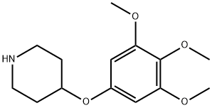 4-(3,4,5-TRIMETHOXYPHENOXY)PIPERIDINE HYDROCHLORIDE Struktur