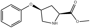 METHYL (2S,4S)-4-PHENOXY-2-PYRROLIDINECARBOXYLATE Struktur