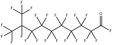 octadecafluoro-9-(trifluoromethyl)decanoyl fluoride  Struktur