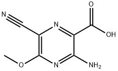 Pyrazinecarboxylic acid, 3-amino-6-cyano-5-methoxy- (9CI) Struktur