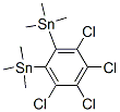 1,2-Bis(trimethylstannyl)-3,4,5,6-tetrachlorobenzene Struktur